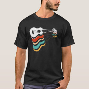 Hawaiianische Ukulele Uke Retro Vintage T-Shirt