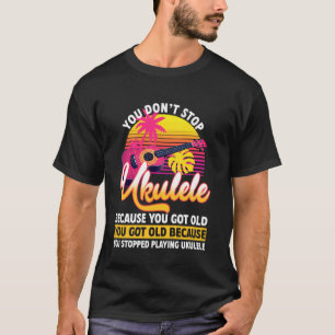 Hawaiianische Ukulele Uke Ruhestand Du Hörst Nicht T-Shirt