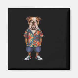 Hawaiianische und Shorts tragen Magnet