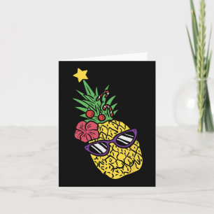 Hawaiianische Weihnachten im Juli Ananas Mele Kali Karte