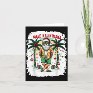 Hawaiianische Weihnachten im Juli Mele Kalikimaka Karte