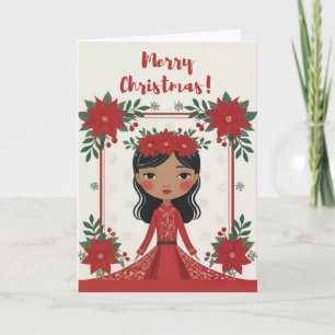 Hawaiianische Weihnachtskarte Feiertagskarte