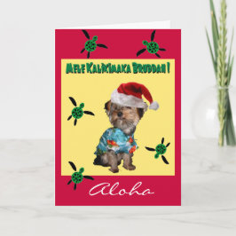 Hawaiianische Weihnachtskarte Feiertagskarte