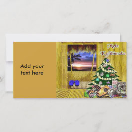Hawaiianische Weihnachtskarte Feiertagskarte
