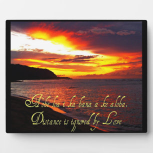 Hawaiianische Weisheit Christlich Plaque Fotoplatte