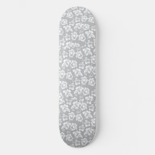 Hawaiianische Weiße Blume Skateboard