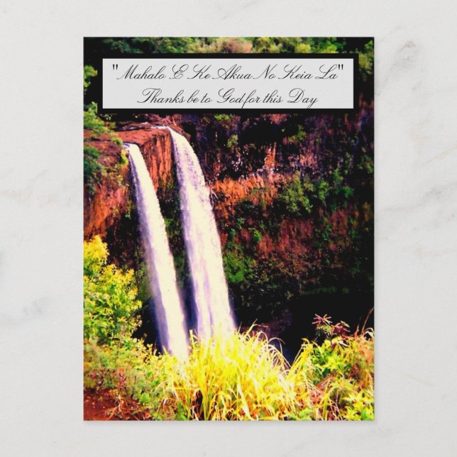 Hawaiianische Wörter und Zitate Postkarte (Vorderseite)