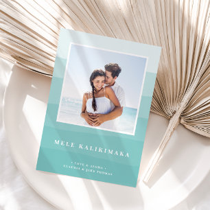 Hawaiianische Wünsche FOTO Feiertagskarte