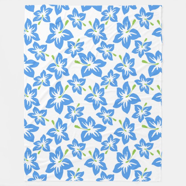 Hawaiianische Zeitdecke Fleecedecke (Vorderseite)