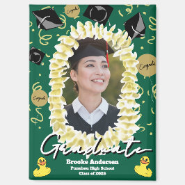 Hawaiianischer Abschluss-Plumeria-Lei-Konfetti-Fot Magnet