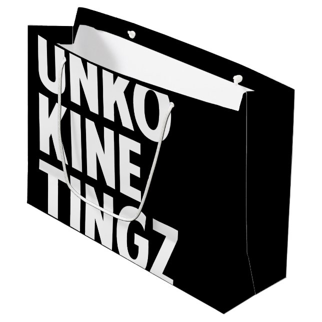 hawaiianischer Druck Große Geschenktüte (Vorderseite Schrägansicht)