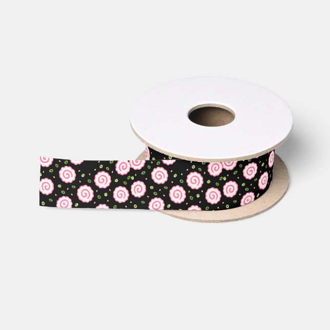 Hawaiianischer Druck  Satinband (Spule)