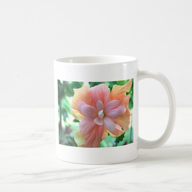 Hawaiianischer Hibiskus Blume Foto Tasse (Rechts)