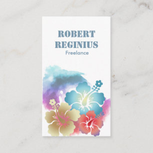 Hawaiianischer Hibiskus Blume gd6557 Visitenkarte