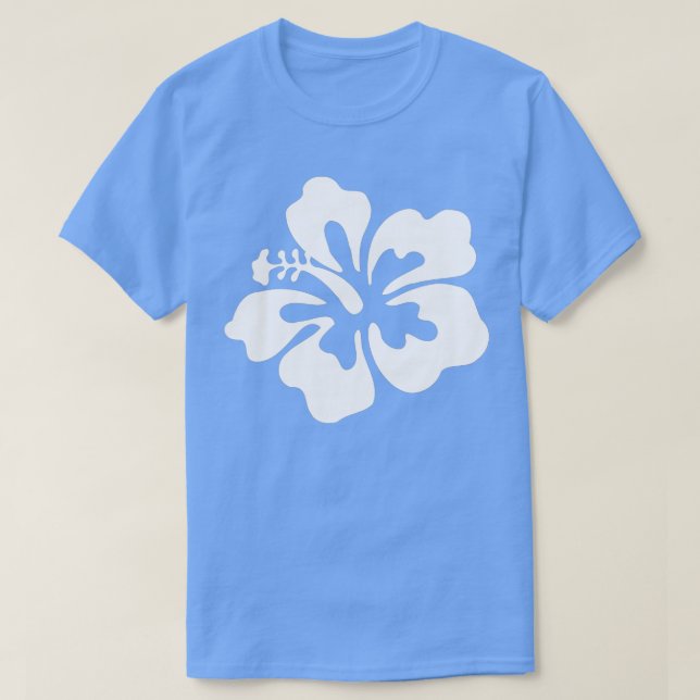 Hawaiianischer Hibiskus Blume Hawaii T-Shirt (Design vorne)