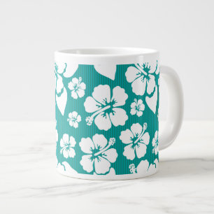 Hawaiianischer Hibiskus Blume Muster Jumbo-Tasse