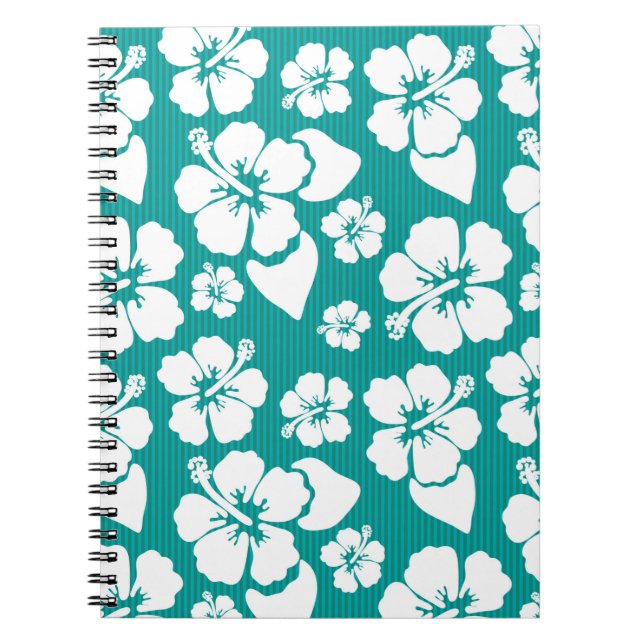 Hawaiianischer Hibiskus Blume Muster Notizblock (Vorderseite)