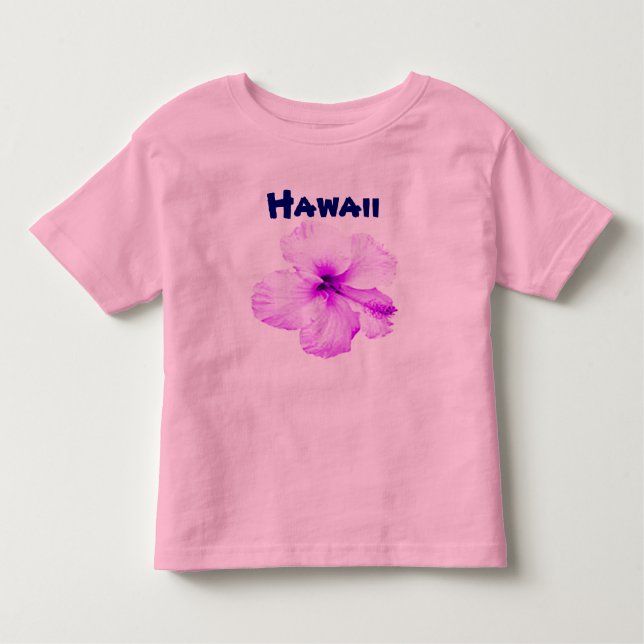 Hawaiianischer Hibiskus Blume Shirt (Vorderseite)