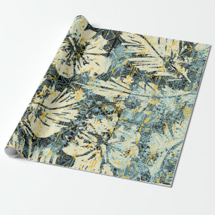 Hawaiianischer Hibiskus mit Stamm-Backgro Geschenkpapier