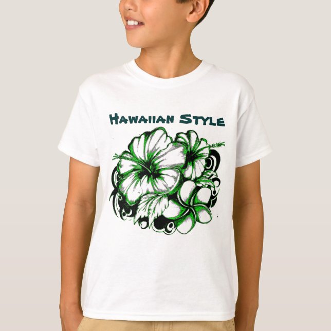 Hawaiianischer Hibiskus T-Shirt (Vorderseite)
