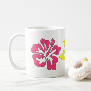 Hawaiianischer Hibiskus Tropische Blume Kaffeetasse