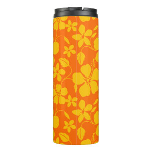HAWAIIANISCHER HULA (HIBISKUS) ORANGE-MISCHUNG THERMOSBECHER