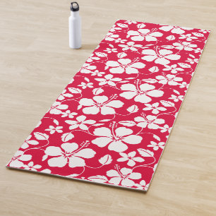 HAWAIIANISCHER HULA (HIBISKUS) ROT YOGAMATTE