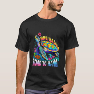 Hawaiianischer Maui Hawaii Schildkröte Urlaubsgrup T-Shirt