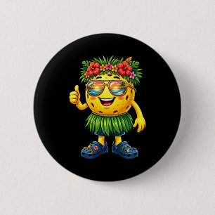 Hawaiianischer Pickleball Ball Tropischer Strand S Button