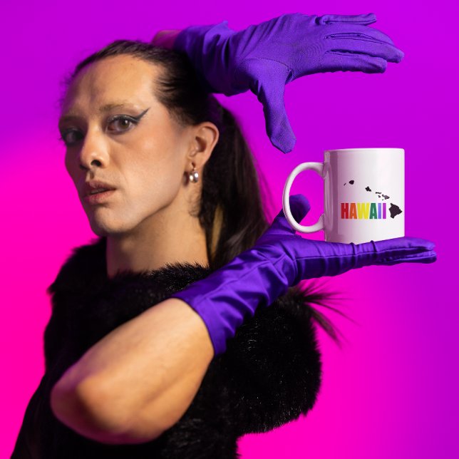Hawaiianischer Regenbogen 2 Kaffeetasse (Hawaii Pride)