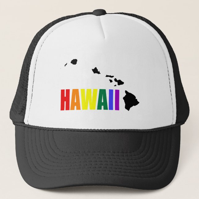 Hawaiianischer Regenbogen 2 Truckerkappe (Vorderseite)