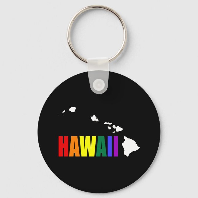 Hawaiianischer Regenbogen 3 Schlüsselanhänger (Vorderseite)
