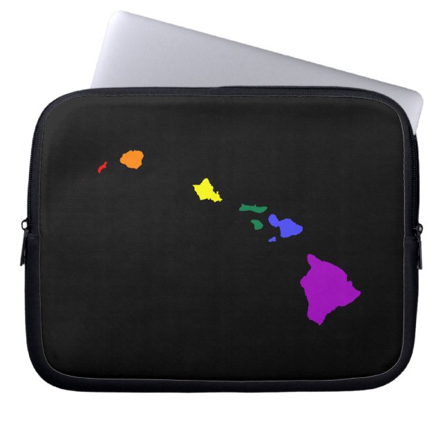 Hawaiianischer Regenbogen Laptopschutzhülle (Vorderseite)