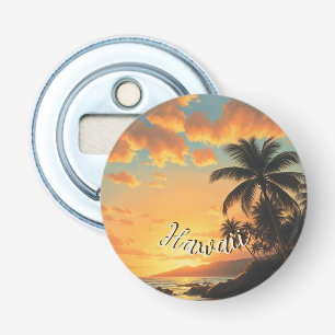 Hawaiianischer Reiseküsten-Sonnenuntergang im Vint Flaschenöffner
