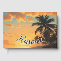 Hawaiianischer Reiseküsten-Sonnenuntergang im Vint