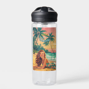 Hawaiianischer Reisestil Aloha aus Hawaii im Vinta Trinkflasche