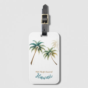 Hawaiianischer Reisestil Honolulu im Vintage-Stil Gepäckanhänger