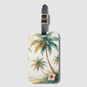 Hawaiianischer Reisestil Honolulu im Vintage-Stil Gepäckanhänger