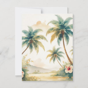 Hawaiianischer Reisestil Honolulu im Vintage-Stil Postkarte