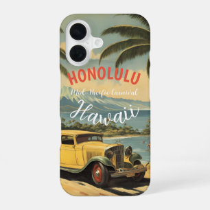 Hawaiianischer Reisestil Honolulu Mid-Pacific im V iPhone 16 Hülle