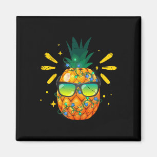 Hawaiianischer Sommer Lustige Sungles Ananas Weihn Magnet