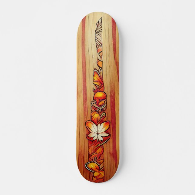 hawaiianischer Stil Skateboard (Vorne)