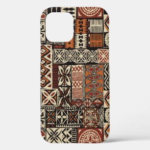Hawaiianischer Stil tapa tribal stoff abstrakt pat iPhone 12 Hülle