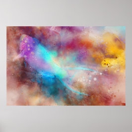 Hawaiianischer Tropischer Fisch Wasserfarbe - Papa Poster