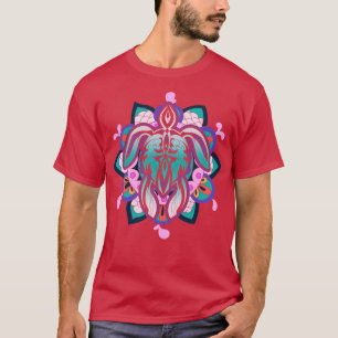 Hawaiianischer Turtle Mandala Polynesisches Tattoo T-Shirt