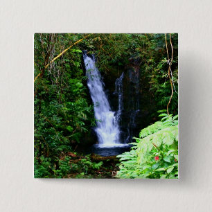 Hawaiianischer Wasserfall Button
