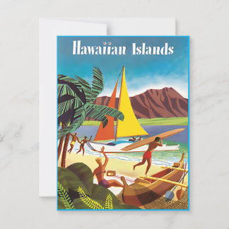 Hawaiianisches Abenteuer Postkarte