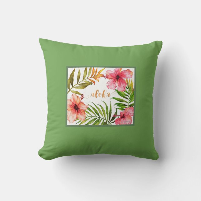 Hawaiianisches Aloha Kissen (Vorderseite)