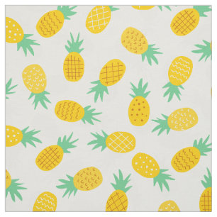 Hawaiianisches Ananas Muster tropisches Design Stoff