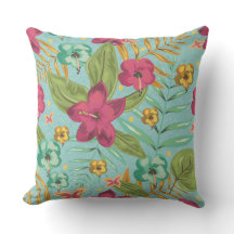 Hawaiianisches Blumenkissen